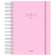 Agenda diária 2027,  Soothing Rosa, 176 folhas, fechamento em elástico, 2749133, Spiral Soot - PT 1 UN
