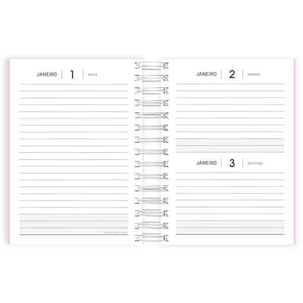 Agenda diária 2027, Soothing Rosa, 176 folhas, fechamento em elástico, 2749133, Spiral Soot - PT 1 UN Agenda diária 2027, Soothing Rosa, 176 folhas, fechamento em elástico, 2749133, Spiral Soot - PT 1 UN