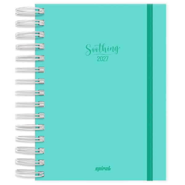 Agenda diária 2027, Soothing, Verde, 176 folhas, fechamento em elástico, 2749140, Spiral Soot - PT 1 UN Agenda diária 2027, Soothing, Verde, 176 folhas, fechamento em elástico, 2749140, Spiral Soot - PT 1 UN
