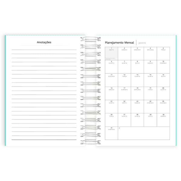 Agenda diária 2027, Soothing, Verde, 176 folhas, fechamento em elástico, 2749140, Spiral Soot - PT 1 UN Agenda diária 2027, Soothing, Verde, 176 folhas, fechamento em elástico, 2749140, Spiral Soot - PT 1 UN