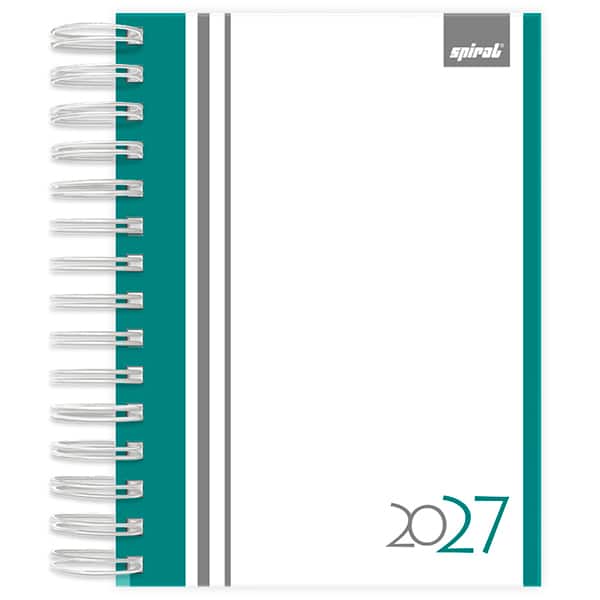 Agenda diária 2027 Spiral, 176 folhas, Verde, 2749157, Spiral - PT 1 UN
