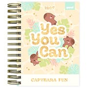 Agenda diária Capivara 2027 2750689 Spiral Ten PT 1 UN
