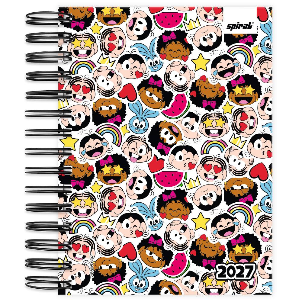Agenda diária 2027, Turma da Mônica, 176 folhas, 2750993, Spiral Tdm - PT 1 UN Agenda diária 2027, Turma da Mônica, 176 folhas, 2750993, Spiral Tdm - PT 1 UN