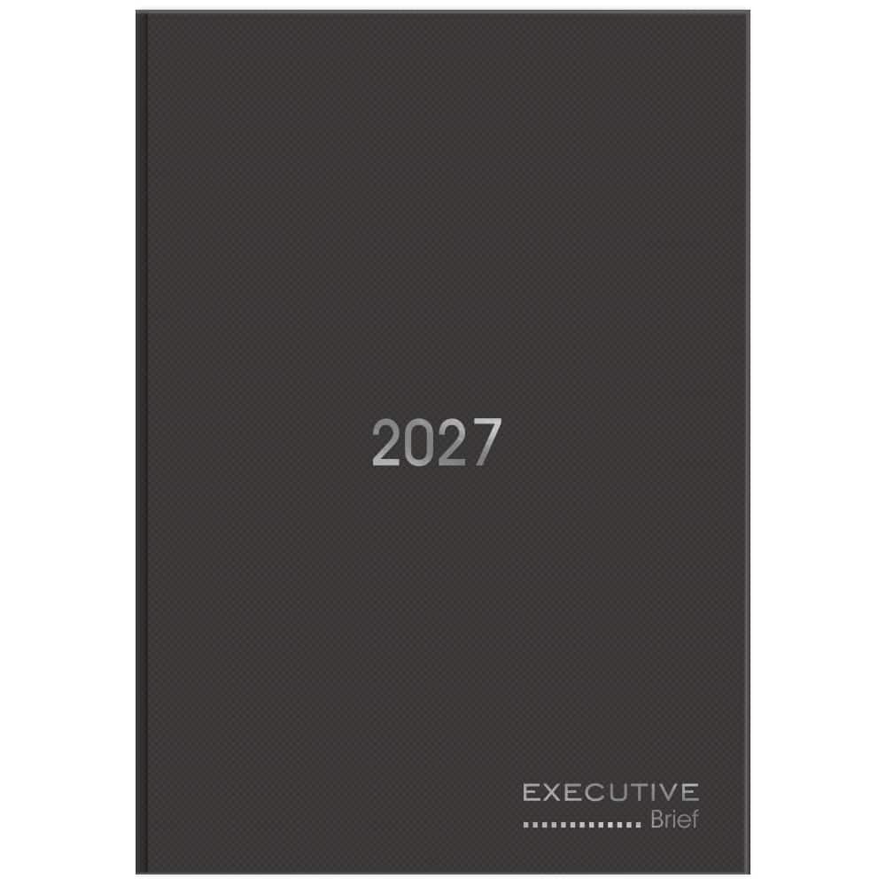 Agenda diária costurada 2027, Brief Executive, 176 folhas, Preta, 2749164, Spiral Brf Ex - PT 1 UN