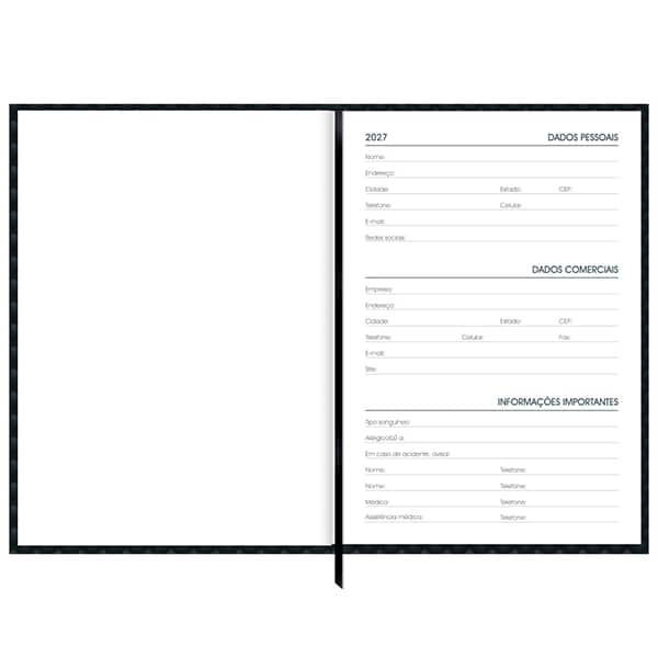 Agenda diária cost. Brief Exe preta 2027 2753956 Spiral Brf Ex PT 1 UN Agenda diária cost. Brief Exe preta 2027 2753956 Spiral Brf Ex PT 1 UN