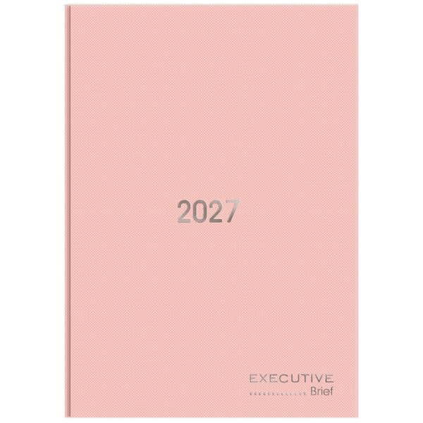 Agenda diária costurada 2027, Brief Executive, 176 folhas, Rosa, 2749171, Spiral Brf Ex - PT 1 UN Agenda diária costurada 2027, Brief Executive, 176 folhas, Rosa, 2749171, Spiral Brf Ex - PT 1 UN