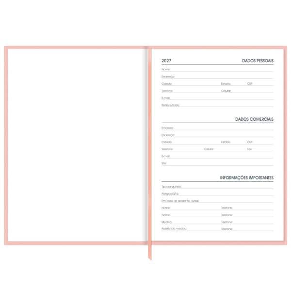Agenda diária costurada 2027, Brief Executive, 176 folhas, Rosa, 2749171, Spiral Brf Ex - PT 1 UN Agenda diária costurada 2027, Brief Executive, 176 folhas, Rosa, 2749171, Spiral Brf Ex - PT 1 UN