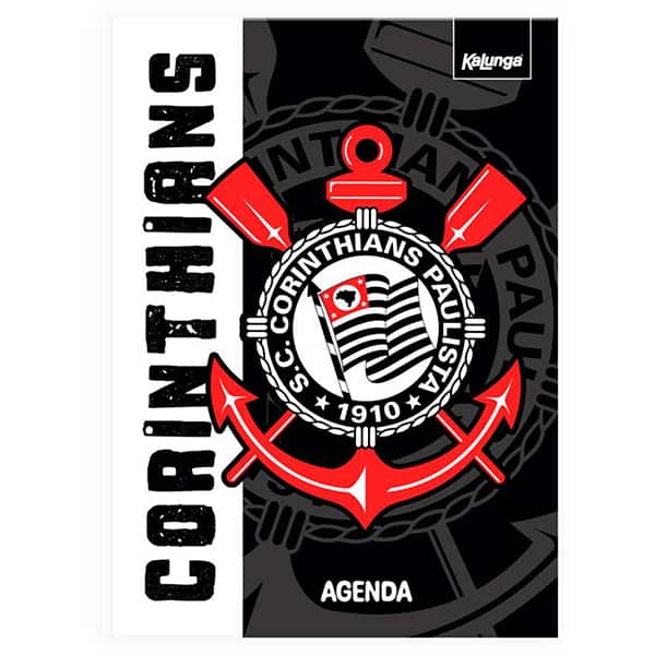 Agenda escolar permanente, Corinthians, 114 folhas, 2751013, Spiral Sccp - PT 1 UN Agenda escolar permanente, Corinthians, 114 folhas, 2751013, Spiral Sccp - PT 1 UN