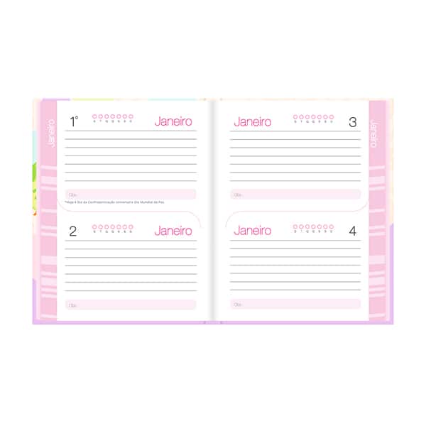 Agenda escolar permanente, Corujinhas, 114 folhas, 2750696, Spiral Cor - PT 1 UN Agenda escolar permanente, Corujinhas, 114 folhas, 2750696, Spiral Cor - PT 1 UN