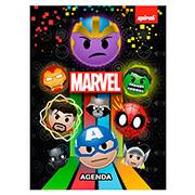 Agenda escolar permanente, Marvel Emoji, 114 folhas, 2751068, Spiral Mve - PT 1 UN Agenda escolar permanente, Marvel Emoji, 114 folhas, 2751068, Spiral Mve - PT 1 UN