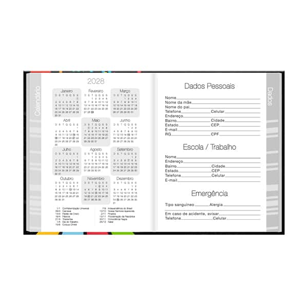 Agenda escolar permanente, Marvel Emoji, 114 folhas, 2751068, Spiral Mve - PT 1 UN Agenda escolar permanente, Marvel Emoji, 114 folhas, 2751068, Spiral Mve - PT 1 UN