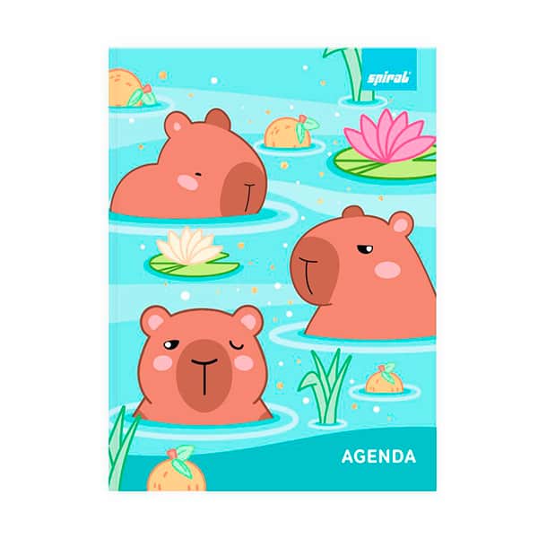 Agenda escolar permanente, Capivara, 114 folhas, 2750726, Spiral Ten - PT 1 UN Agenda escolar permanente, Capivara, 114 folhas, 2750726, Spiral Ten - PT 1 UN