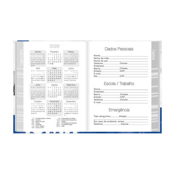 Agenda escolar permanente, Real Madrid, 114 folhas, 2759446, Spiral Rea - PT 1 UN Agenda escolar permanente, Real Madrid, 114 folhas, 2759446, Spiral Rea - PT 1 UN