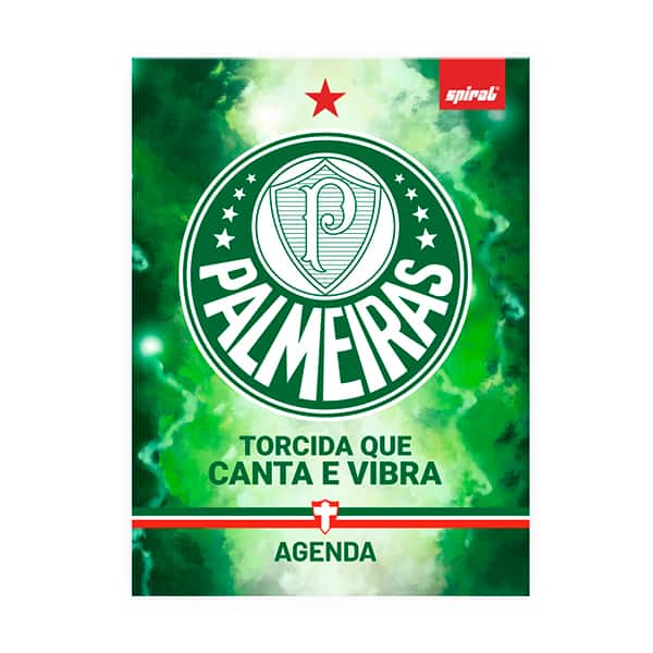 Agenda escolar permanente, Palmeiras F.C, 114 folhas, 2759453, Spiral Pal - PT 1 UN Agenda escolar permanente, Palmeiras F.C, 114 folhas, 2759453, Spiral Pal - PT 1 UN