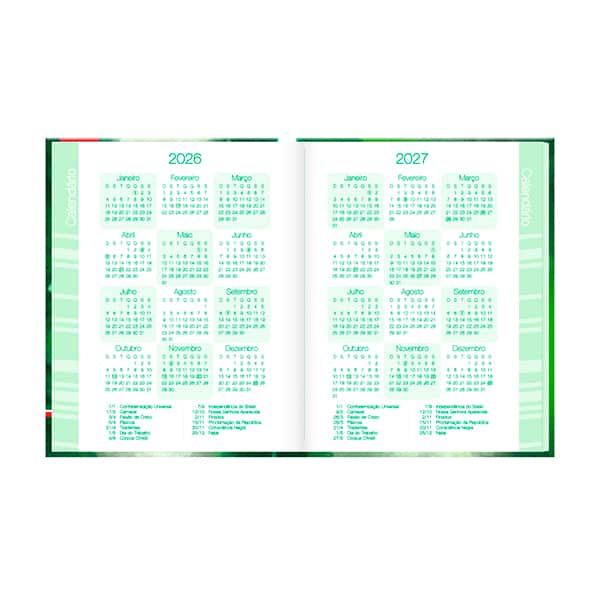 Agenda escolar permanente, Palmeiras F.C, 114 folhas, 2759453, Spiral Pal - PT 1 UN Agenda escolar permanente, Palmeiras F.C, 114 folhas, 2759453, Spiral Pal - PT 1 UN