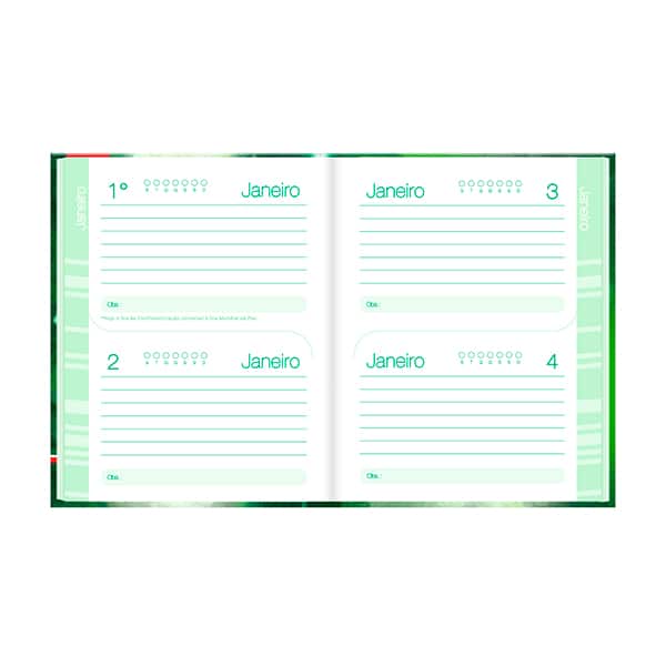 Agenda escolar permanente, Palmeiras F.C, 114 folhas, 2759453, Spiral Pal - PT 1 UN Agenda escolar permanente, Palmeiras F.C, 114 folhas, 2759453, Spiral Pal - PT 1 UN