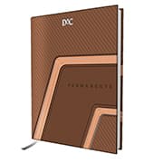 Agenda Permanente Marrom, 388 páginas, 134mm x 190mm, 4547, DAC - PT 1 UN