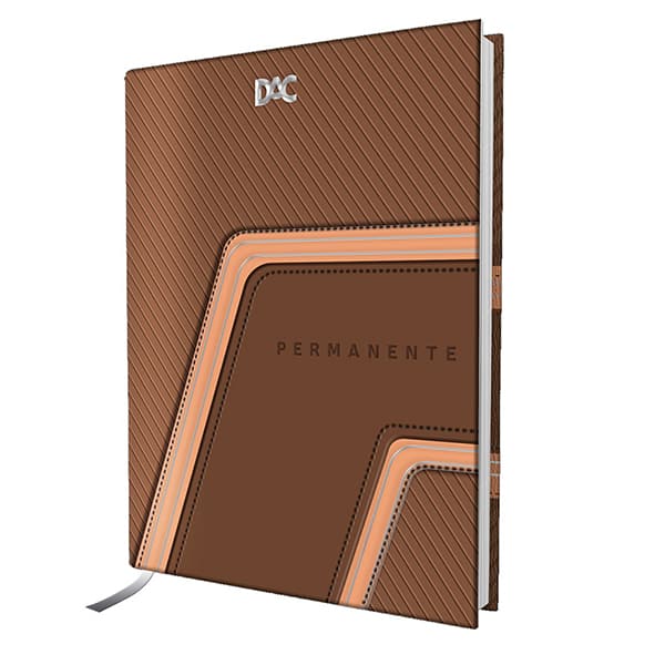 Agenda Permanente Marrom, 388 páginas, 134mm x 190mm, 4547, DAC - PT 1 UN
