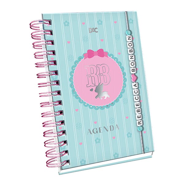 Agenda Permanente em Espiral, Rebecca Bonbon 388 páginas, 134mm x 190mm, 5677, DAC - PT 1 UN Agenda Permanente em Espiral, Rebecca Bonbon 388 páginas, 134mm x 190mm, 5677, DAC - PT 1 UN