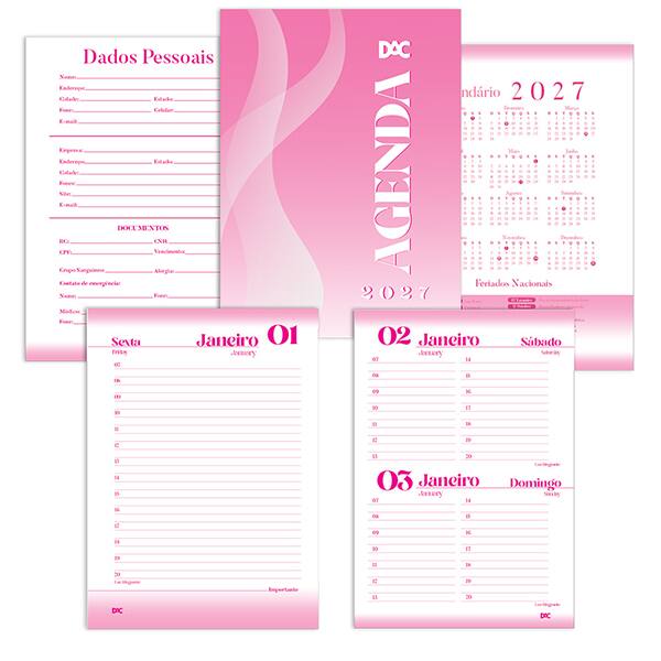 Agenda Permanente em Espiral, Rebecca Bonbon 388 páginas, 134mm x 190mm, 5677, DAC - PT 1 UN Agenda Permanente em Espiral, Rebecca Bonbon 388 páginas, 134mm x 190mm, 5677, DAC - PT 1 UN