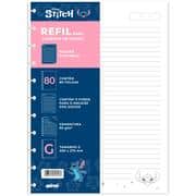 Refil para Caderno de Disco Tamanho G (200×275 mm) com 80 Folhas Pautadas, Stitch, Disney, Gramatura 90g, 2647436, Spiral Ds - PT 1 UN