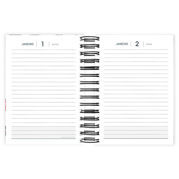 Agenda diária 2026, NBA, 176 folhas, 2635419, Spiral Nba - PT 1 UN