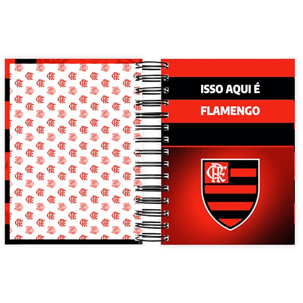 Agenda diária 2026, Flamengo, 176 folhas, 2637185, Spiral - PT 1 UN