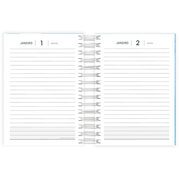 Agenda diária 2026, Manchester City, 176 folhas, 2637192, Spiral - PT 1 UN