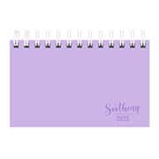 Agenda de bolso semanal Soothing 2026, 64 folhas, Lilás, Spiral Soot - PT 1 UN Agenda de bolso semanal Soothing 2026, 64 folhas, Lilás, Spiral Soot - PT 1 UN