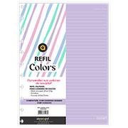 Refil para caderno de discos G, 50 folhas pautadas, Lilás, 4032, Abyara - PT 1 UN