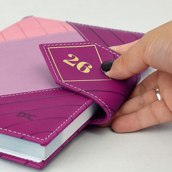 Agenda diária 2026, Rosa e Roxo, 336 páginas, A5, 4531, DAC - PT 1 UN