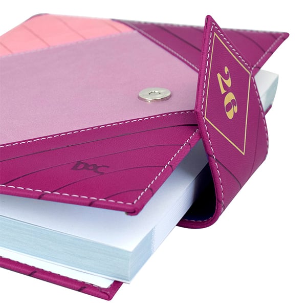 Agenda diária 2026, Rosa e Roxo, 336 páginas, A5, 4531, DAC - PT 1 UN