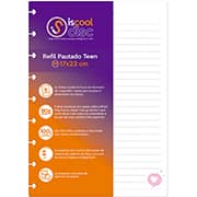Refil para caderno de discos M, 100 folhas pautadas, Teen, RFCD1X1-2CL-100-001, Iscool - PT 100 FL Refil para caderno de discos M, 100 folhas pautadas, Teen, RFCD1X1-2CL-100-001, Iscool - PT 100 FL