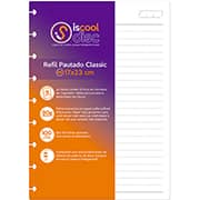 Refil para caderno de discos M, 100 folhas pautadas, Classic, RFCD4X4-2TN-100-001, Iscool - PT 100 FL Refil para caderno de discos M, 100 folhas pautadas, Classic, RFCD4X4-2TN-100-001, Iscool - PT 100 FL