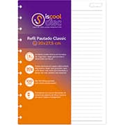 Refil para caderno de discos G, 100 folhas pautadas, Classic, RFCD4X4-3TN-100-001, Iscool - PT 100 FL Refil para caderno de discos G, 100 folhas pautadas, Classic, RFCD4X4-3TN-100-001, Iscool - PT 100 FL