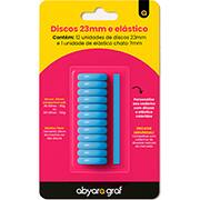 Disco para caderno smart com elástico, 23mm, Azul, 1130, Abyara - BT 12 UN