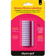 Disco para caderno smart com elástico, 23mm, Lilás, 1154, Abyara - BT 12 UN