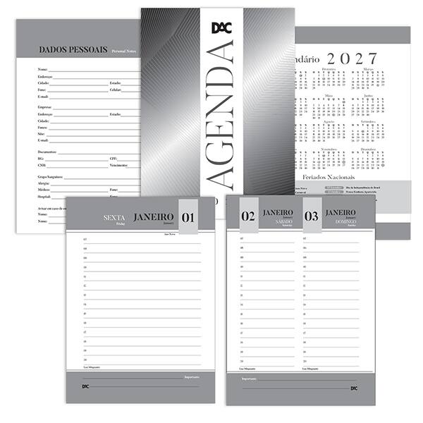 Agenda diária mini 102mmx139mm Corinthians 2027 5272 DAC PT 1 UN Agenda diária mini 102mmx139mm Corinthians 2027 5272 DAC PT 1 UN