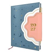 Agenda diária 2027 Mini, Lua, 336 páginas, Fecho em Imã, 4524, DAC - PT 1 UN