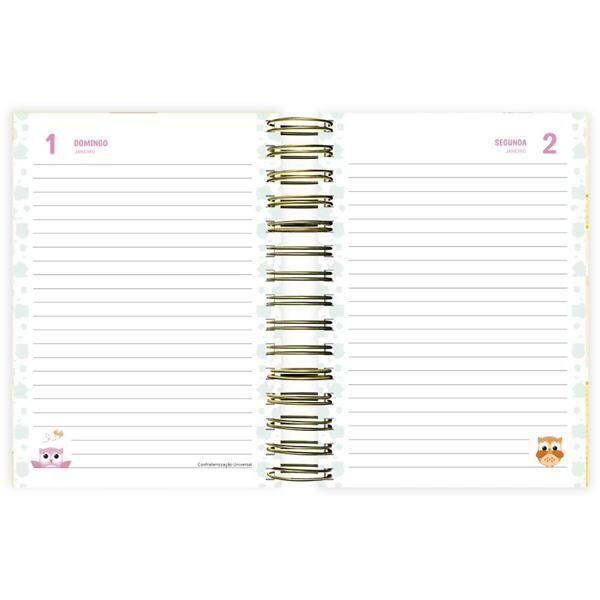 Agenda diária Corujinhas 2023, 176 folhas, 2331396, Spiral Lumi - PT 1 UN