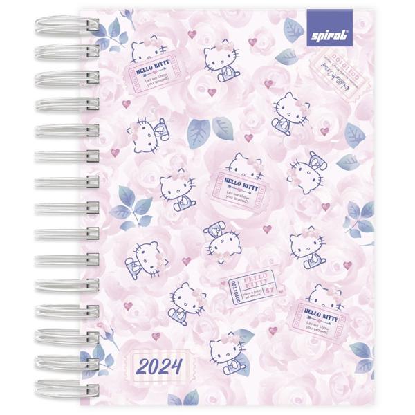 Agenda Diária 2024 Hello Kitty Spiral - PT 1 UN