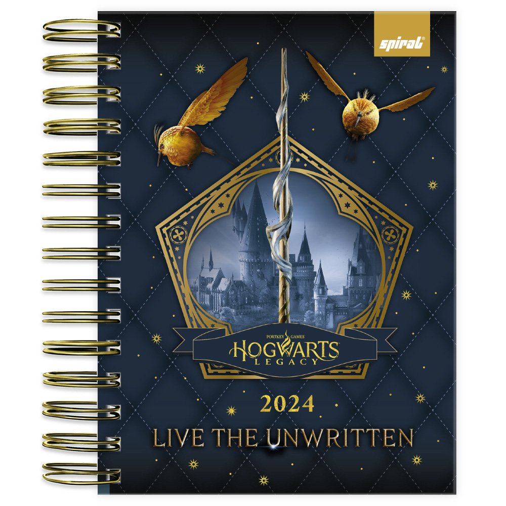 Agenda Diária 2024 Warner Hogwarts Legacy Spiral - PT 1 UN - Loja