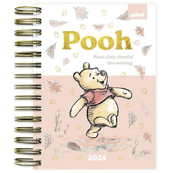 Agenda Diária 2024 Disney Pooh Spiral - PT 1 UN