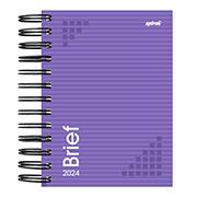 Agenda Diária Mini 2024 Brief Lilás Spiral - PT 1 UN Agenda Diária Mini 2024 Brief Lilás Spiral - PT 1 UN