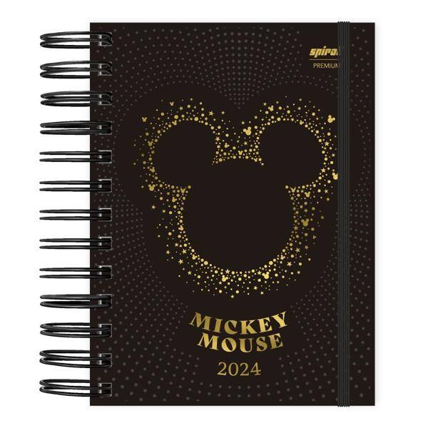 Agenda Diária Mini 2024 Disney Mickey PP Spiral - PT 1 UN