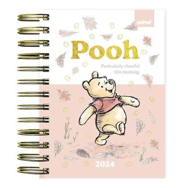 Agenda Diária Mini 2024 Disney Pooh Spiral - PT 1 UN