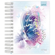 Agenda Diária Panda 2024 176 Folhas 2489625 Spiral Ten 1un