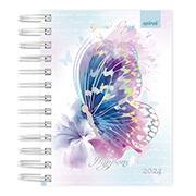 Agenda Diária Mini 2024 Flutter Borboletas Spiral - PT 1 UN Agenda Diária Mini 2024 Flutter Borboletas Spiral - PT 1 UN