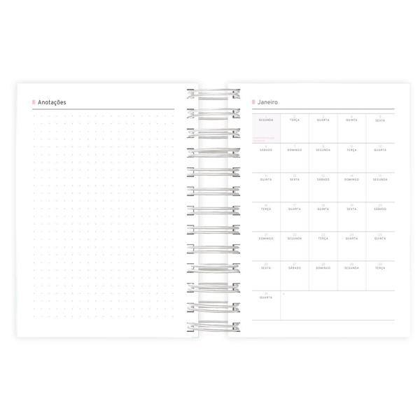 Agenda Diária Mini 2024 Flutter Borboletas Spiral - PT 1 UN