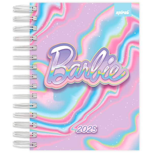 Agenda Diária 2025 Barbie Mattel 176 Folhas Spiral - PT 1 UN